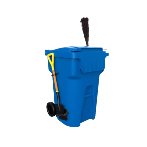 Bote de basura con ruedas