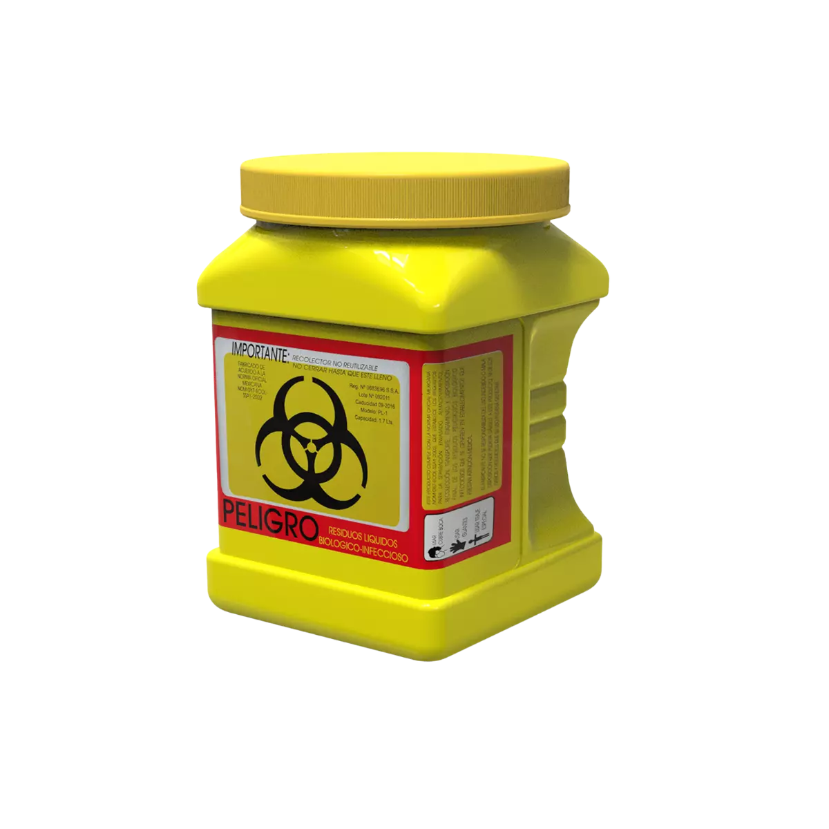 RPBI Recipiente amarillo. rpbi png - RPBI recipiente amarillo